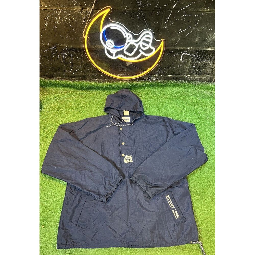 VTG The‎ Game Penn State Nittany Lions Pullover Windbreaker Hooded Jacket Large